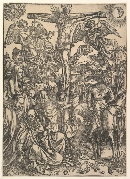 Framed Print : The Crucifixion, from The Large Passion, ca. 1498. Creator: Albrecht Durer Framed Print : The Crucifixion, from The Large Passion, ca. 1498. Creator: Albrecht Durer