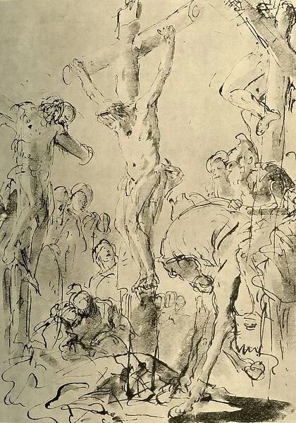 Crucifixion, mid 18th century, (1928). Artist: Giovanni Battista Tiepolo