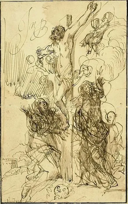 Framed Print : The Crucifixion, n.d. Creator: Jan Philipsz van Bouckhorst Framed Print : The Crucifixion, n.d. Creator: Jan Philipsz van Bouckhorst
