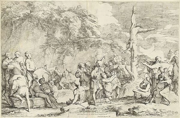 The Crucifixion of Polycrates, c. 1662. Creator: Salvator Rosa