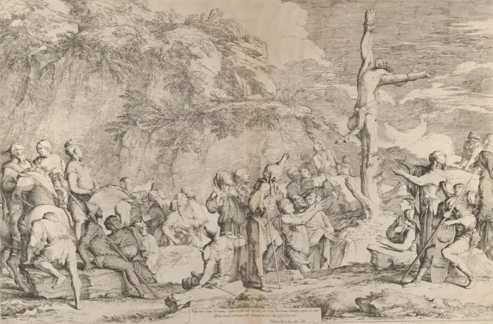 Framed Print : The crucifixion of Polycrates the tyrant after his capture by the Persians, ca. 1662 Framed Print : The crucifixion of Polycrates the tyrant after his capture by the Persians, ca. 1662