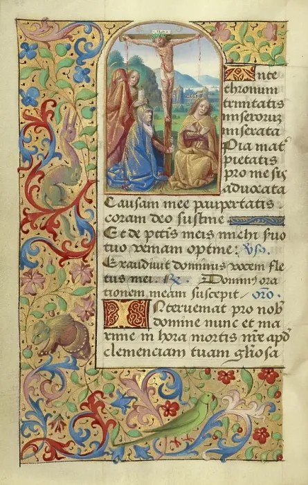 Framed Print : Crucifixion; Poncher Hours, about 1500. Creator: Master of the Chronique Scandaleuse Framed Print : Crucifixion; Poncher Hours, about 1500. Creator: Master of the Chronique Scandaleuse