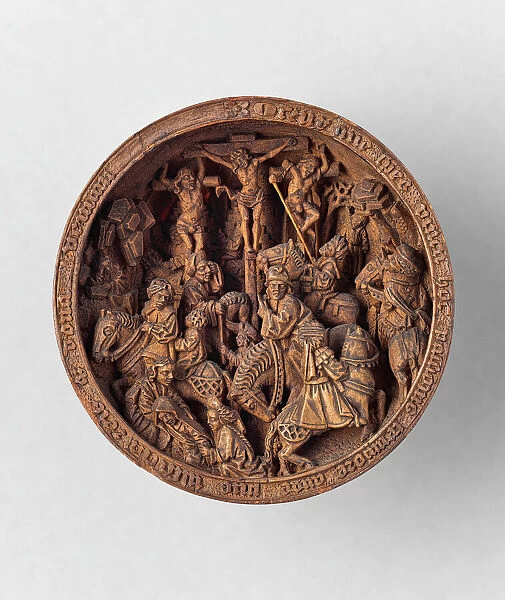 Crucifixion Relief from a Rosary Bead, 1500  /  25. Creator: Unknown