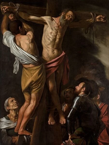 The Crucifixion of Saint Andrew, 1606-7. Creator: Caravaggio (Italian, 1571-1610)