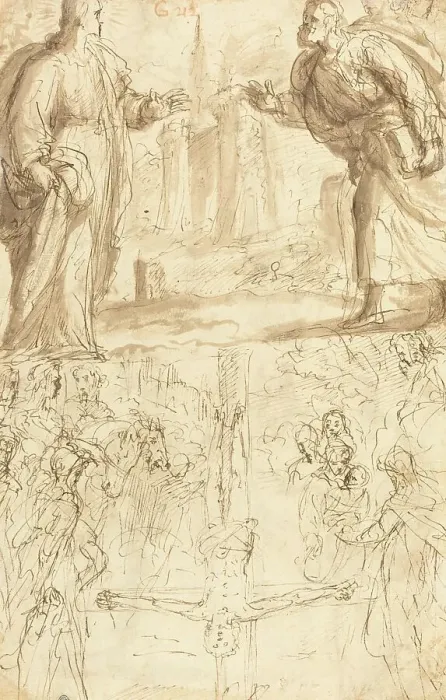 Framed Print : Crucifixion of Saint Peter. Creator: Giulio Cesare Procaccini Framed Print : Crucifixion of Saint Peter. Creator: Giulio Cesare Procaccini
