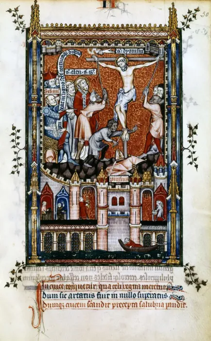 Framed Print : The Crucifixion of St Denis, 1317 Framed Print : The Crucifixion of St Denis, 1317