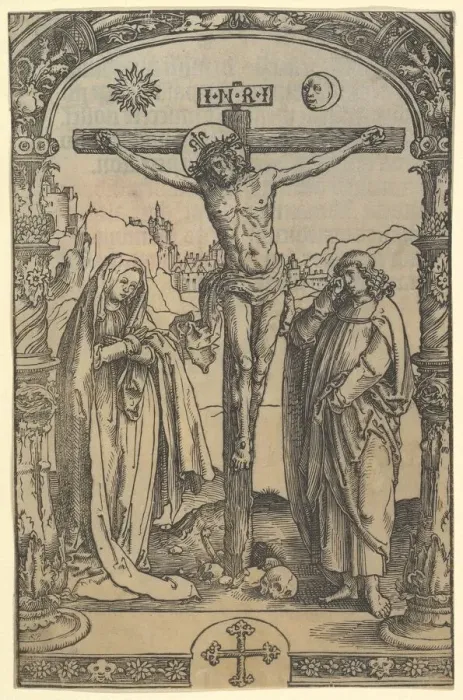 Framed Print : The Crucifixion used in Missale Traiectense (Utrecht Missal), Leiden, 1514, ca. 1512 Framed Print : The Crucifixion used in Missale Traiectense (Utrecht Missal), Leiden, 1514, ca. 1512