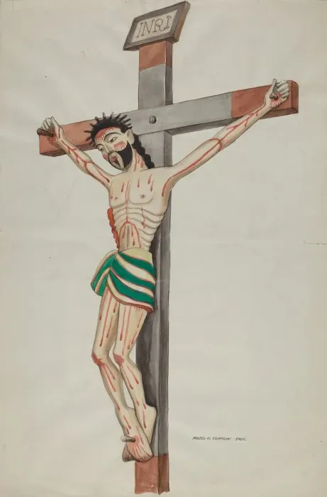 Framed Print : Cruciform - Bulto, 1935 / 1942. Creator: Majel G. Claflin Framed Print : Cruciform - Bulto, 1935 / 1942. Creator: Majel G. Claflin