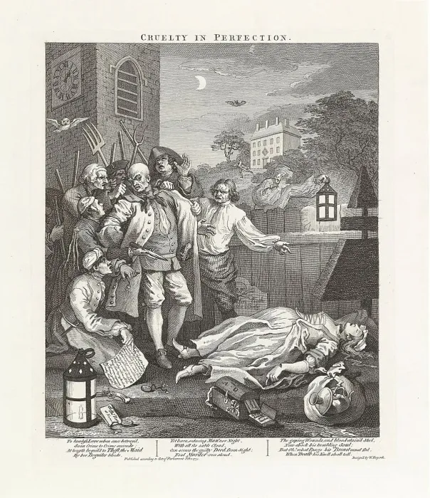 Framed Print : Cruelty in Perfection. Series The four stages of cruelty, 1751. Creator: Hogarth, William (1697-1764). Cruelty in Perfection. Series The four stages of cruelty, 1751. Creator: Hogarth, William (1697-1764) Framed Print : Cruelty in Perfection. Series The four stages of cruelty, 1751. Creator: Hogarth, William (1697-1764). Cruelty in Perfection. Series The four stages of cruelty, 1751. Creator: Hogarth, William (1697-1764)