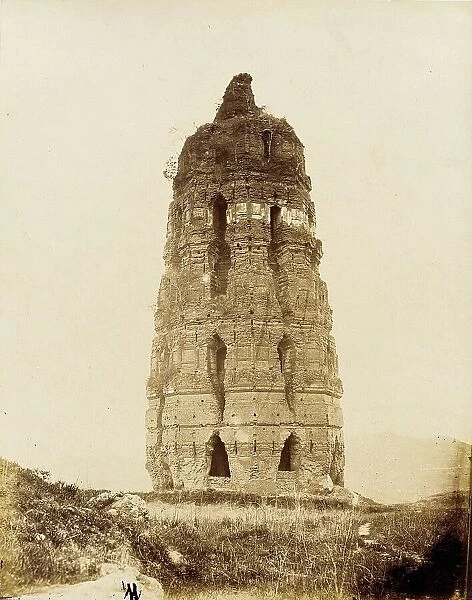 Crumbling Brick Pagoda, Sung Dynasty, 1860. Creator: Felice Beato