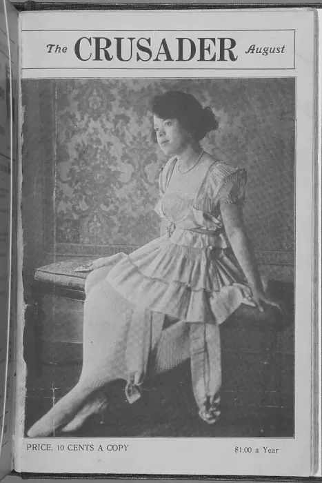 Framed Print : The Crusader, August; Miss Anabel Anderson; Cover page, 1918-1922. Creator: T. H. Green Framed Print : The Crusader, August; Miss Anabel Anderson; Cover page, 1918-1922. Creator: T. H. Green