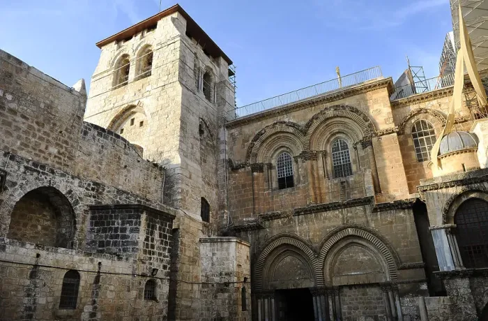 Framed Print : Crusader facade, Basilica of the Holy Sepulchre, Jerusalem, Israel, 2014. Creator: LTL Framed Print : Crusader facade, Basilica of the Holy Sepulchre, Jerusalem, Israel, 2014. Creator: LTL