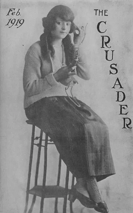 Framed Print : The Crusader, Feb. 1919; Miss Marie Fraine; Cover page, 1918-1922. Creator: Unknown Framed Print : The Crusader, Feb. 1919; Miss Marie Fraine; Cover page, 1918-1922. Creator: Unknown