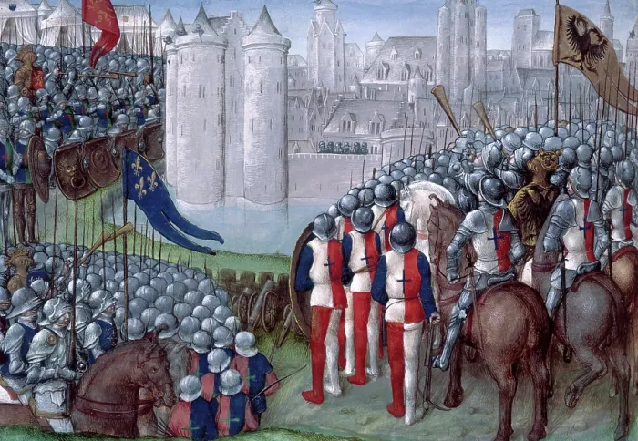 Framed Print : Crusaders besieging Damascus, late 15th century. Creator: Unknown Framed Print : Crusaders besieging Damascus, late 15th century. Creator: Unknown