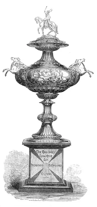 Framed Print : The Crusaders Challenge Cup for the Colombo Races, 1869. Creator: Unknown Framed Print : The Crusaders Challenge Cup for the Colombo Races, 1869. Creator: Unknown