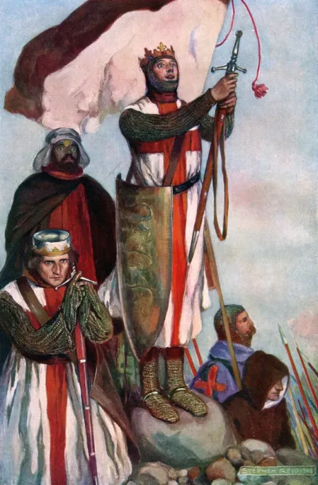 Framed Print : Crusaders sighting Jerusalem, 1909. Artist: Stephen Reid Framed Print : Crusaders sighting Jerusalem, 1909. Artist: Stephen Reid