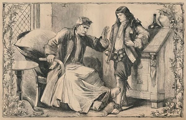 Crusoe Advised by his Father, c1870