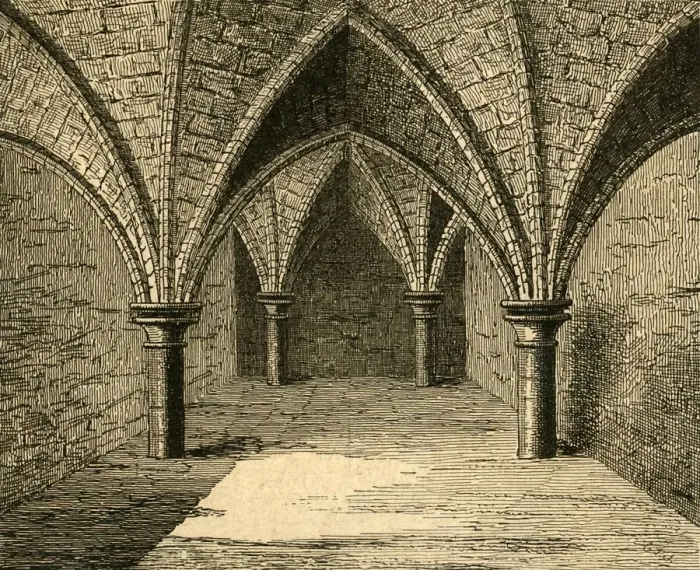 Framed Print : The Crypt of Gerards Hall, 1897. Creator: Unknown Framed Print : The Crypt of Gerards Hall, 1897. Creator: Unknown