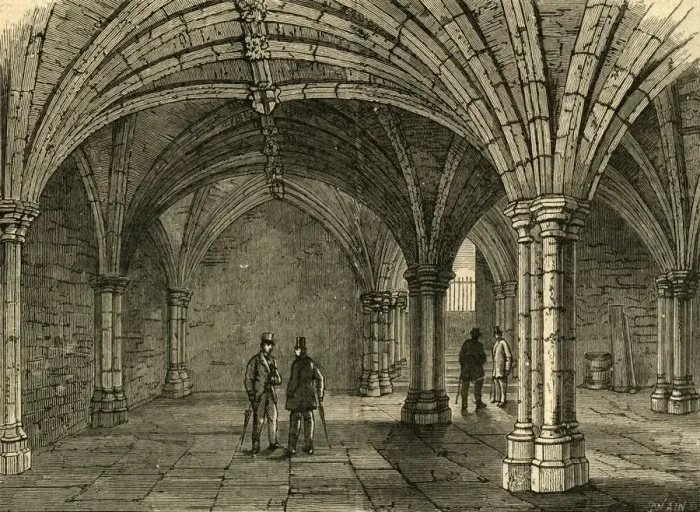 Framed Print : The Crypt of Guildhall, 1897. Creator: Unknown Framed Print : The Crypt of Guildhall, 1897. Creator: Unknown