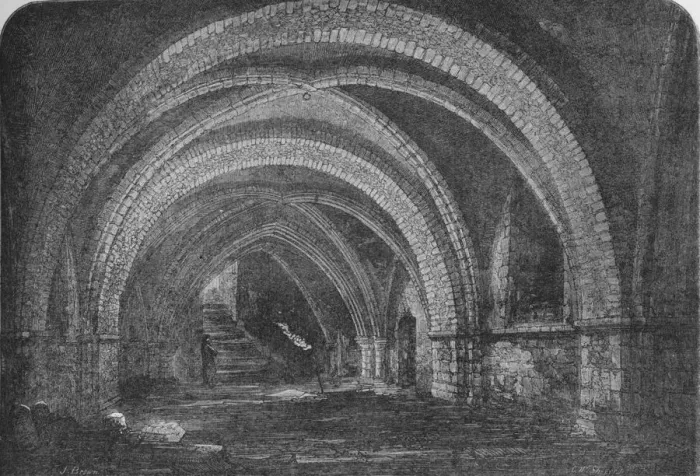 Framed Print : Crypt of St Johns Church, Clerkenwell, London 1878 (1906) Framed Print : Crypt of St Johns Church, Clerkenwell, London 1878 (1906)