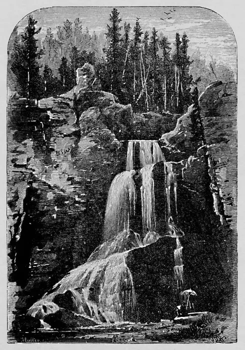 Framed Print : Crystal Falls, 1883 Framed Print : Crystal Falls, 1883