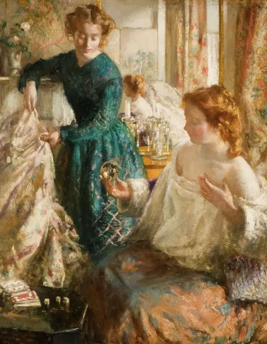 Framed Print : The Crystal Gazers, 1905-1906. Creator: Henry Tonks Framed Print : The Crystal Gazers, 1905-1906. Creator: Henry Tonks