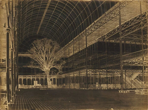 Crystal Palace, Hyde Park, Transept, 1852. Creator: Benjamin Brecknell Turner
