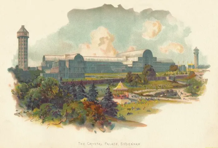 Framed Print : The Crystal Palace, Sydenham, c1890. Artist: Charles Wilkinson Framed Print : The Crystal Palace, Sydenham, c1890. Artist: Charles Wilkinson