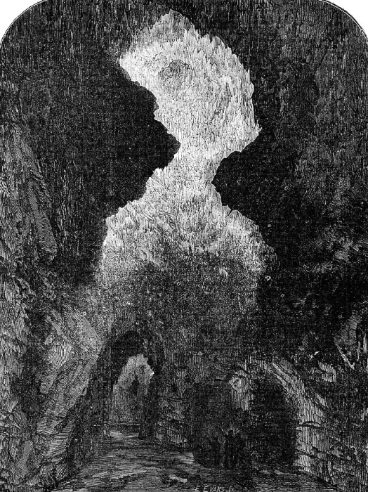 Framed Print : Crystallised Cavern, in the Blue John Mine, 1854. Creator:s Read Framed Print : Crystallised Cavern, in the Blue John Mine, 1854. Creator:s Read