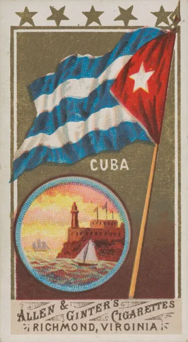Framed Print : Cuba, from Flags of All Nations, Series 1 (N9) for Allen & Ginter Cigarettes Brands Framed Print : Cuba, from Flags of All Nations, Series 1 (N9) for Allen & Ginter Cigarettes Brands
