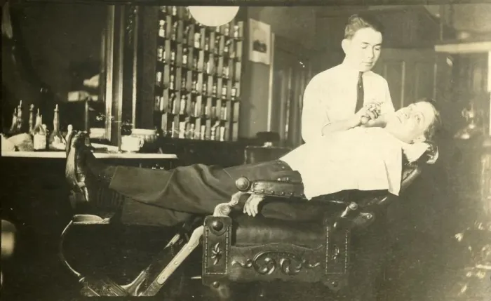Framed Print : Cuban Barber, c1930s. Creator: Unknown Framed Print : Cuban Barber, c1930s. Creator: Unknown