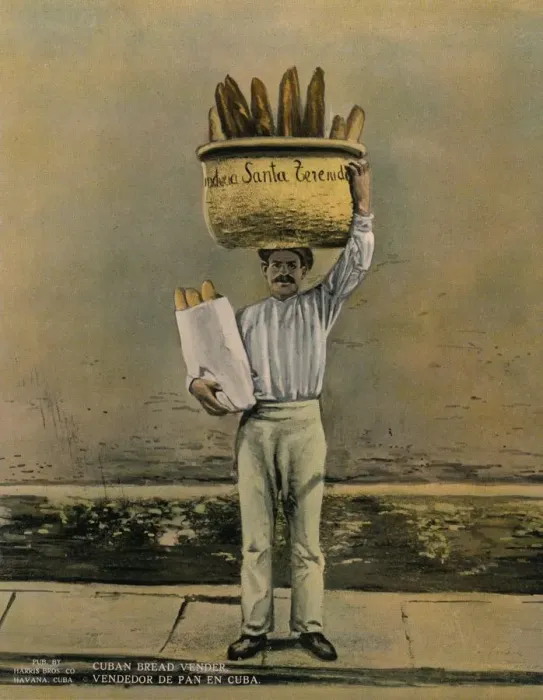 Framed Print : Cuban bread vendor, c1920 Framed Print : Cuban bread vendor, c1920