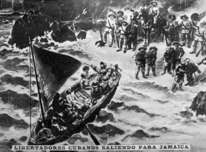 Framed Print : Cuban Libertadores Leaving for Jamaica, (1987), 1920s Framed Print : Cuban Libertadores Leaving for Jamaica, (1987), 1920s