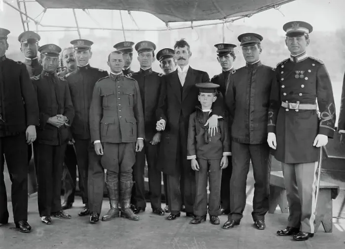 Framed Print : Cuban officers on the Cuba, 1913. Creator: Bain News Service Framed Print : Cuban officers on the Cuba, 1913. Creator: Bain News Service