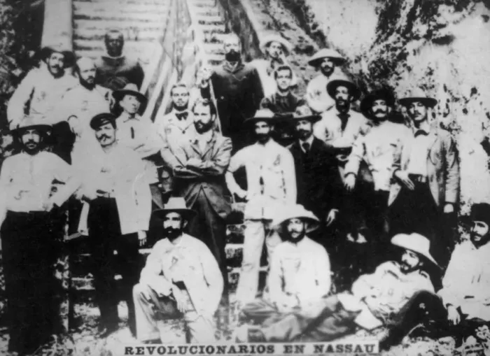 Framed Print : Cuban revolutionaries in Nassau, (1895), 1920s Framed Print : Cuban revolutionaries in Nassau, (1895), 1920s