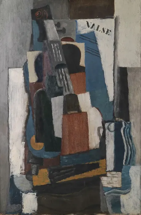 Framed Print : Cubist Still Life, 1820-1920. Creator: Louis Marcoussis Framed Print : Cubist Still Life, 1820-1920. Creator: Louis Marcoussis