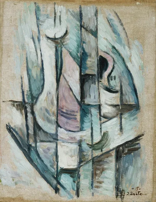 Framed Print : Cubist Still-Life; Cubist Composition, 1915. Creator: Ilmari Aalto Framed Print : Cubist Still-Life; Cubist Composition, 1915. Creator: Ilmari Aalto