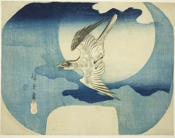 A Cuckoo against the Moon, c. 1843 / 46. Creator: Ando Hiroshige