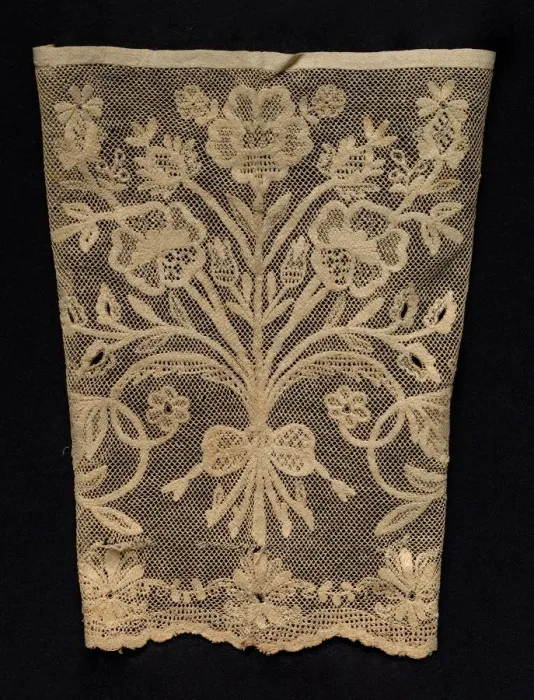 Framed Print : Cuff with Floral Vines, 19th century. Creator: Unknown Framed Print : Cuff with Floral Vines, 19th century. Creator: Unknown