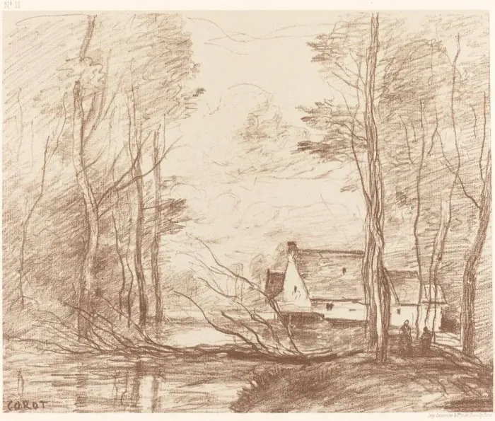 Framed Print : The Mill of Cuincy, near Douai (Le Moulin de Cuincy, pres Douai), 1871 Framed Print : The Mill of Cuincy, near Douai (Le Moulin de Cuincy, pres Douai), 1871