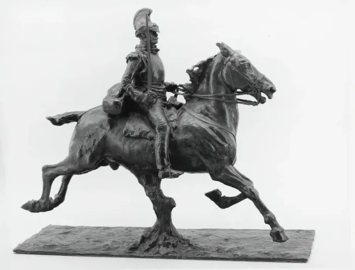 Framed Print : Cuirassier with Drawn Sword, modeled c. 1875 (cast after 1891) Framed Print : Cuirassier with Drawn Sword, modeled c. 1875 (cast after 1891)
