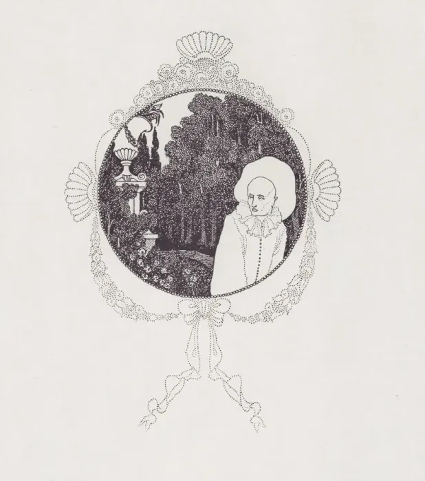 Framed Print : Cul-de-lampe to The Pierrot of the Minute, 1897. Creator: Aubrey Beardsley Framed Print : Cul-de-lampe to The Pierrot of the Minute, 1897. Creator: Aubrey Beardsley