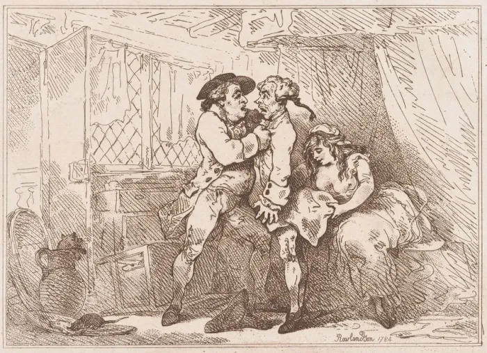 Framed Print : A Cully Pillag d, November 30, 1785. November 30, 1785. Creator: Thomas Rowlandson Framed Print : A Cully Pillag d, November 30, 1785. November 30, 1785. Creator: Thomas Rowlandson