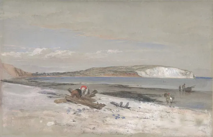 Framed Print : Culver Cliff, Isle of Wight, 1847. Creator: William Dyce Framed Print : Culver Cliff, Isle of Wight, 1847. Creator: William Dyce