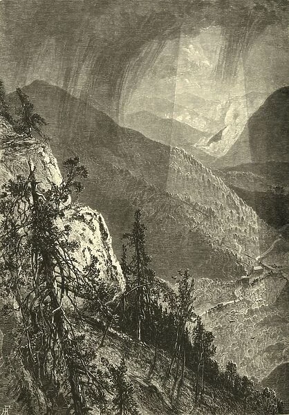 Cumberland Gap, from Eagle Cliff, 1872. Creator: Harry Fenn
