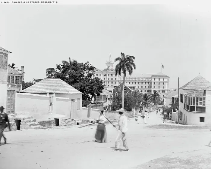 Framed Print : Cumberland Street, Nassau, W.I. between 1900 and 1906. Creator: Unknown Framed Print : Cumberland Street, Nassau, W.I. between 1900 and 1906. Creator: Unknown