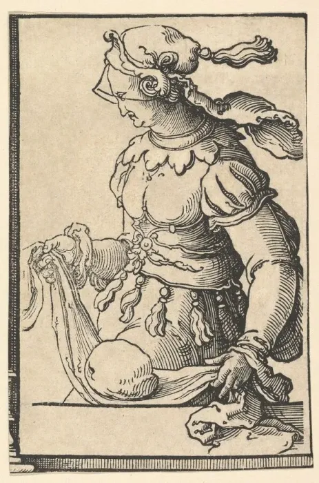 Framed Print : Cumean Sibyl, from the series of Sibyls, ca. 1530. Creator: Lucas van Leyden Framed Print : Cumean Sibyl, from the series of Sibyls, ca. 1530. Creator: Lucas van Leyden