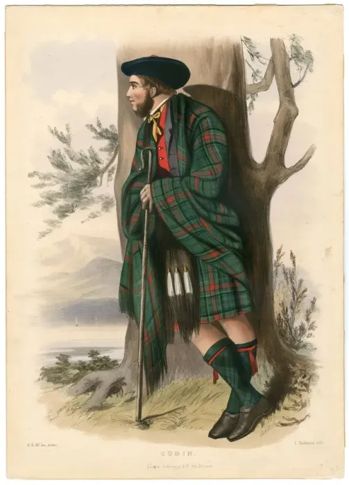 Framed Print : Cumin, from The Clans of the Scottish Highlands, pub. 1845 (colour lithograph) Framed Print : Cumin, from The Clans of the Scottish Highlands, pub. 1845 (colour lithograph)