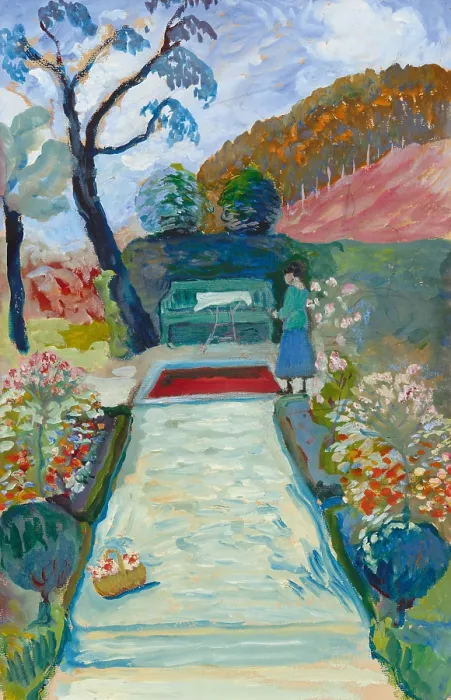 Framed Print : At Cuno Amiet, 1919. Creator: Werefkin, Marianne, von (1860-1938) Framed Print : At Cuno Amiet, 1919. Creator: Werefkin, Marianne, von (1860-1938)