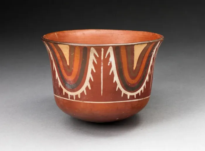 Framed Print : Cup with Concentric U-Shaped Motif, 180 B. C. / A. D. 500. Creator: Unknown Framed Print : Cup with Concentric U-Shaped Motif, 180 B. C. / A. D. 500. Creator: Unknown
